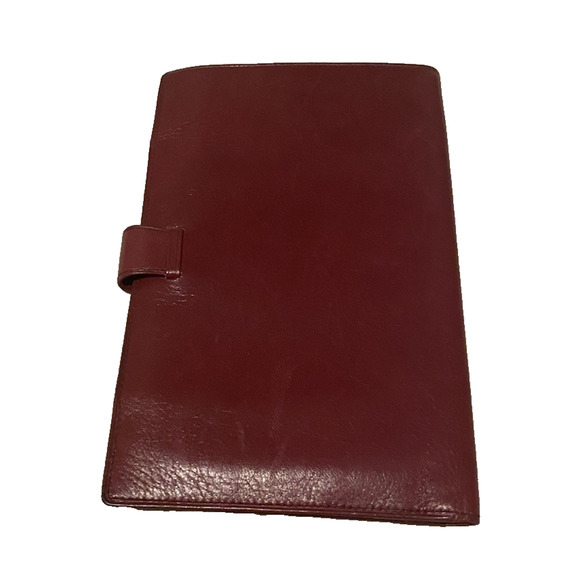 Castello Passport Holder Red Soft Calf Leather Credit Card ID Organizer Wallet - Picture 2 of 7